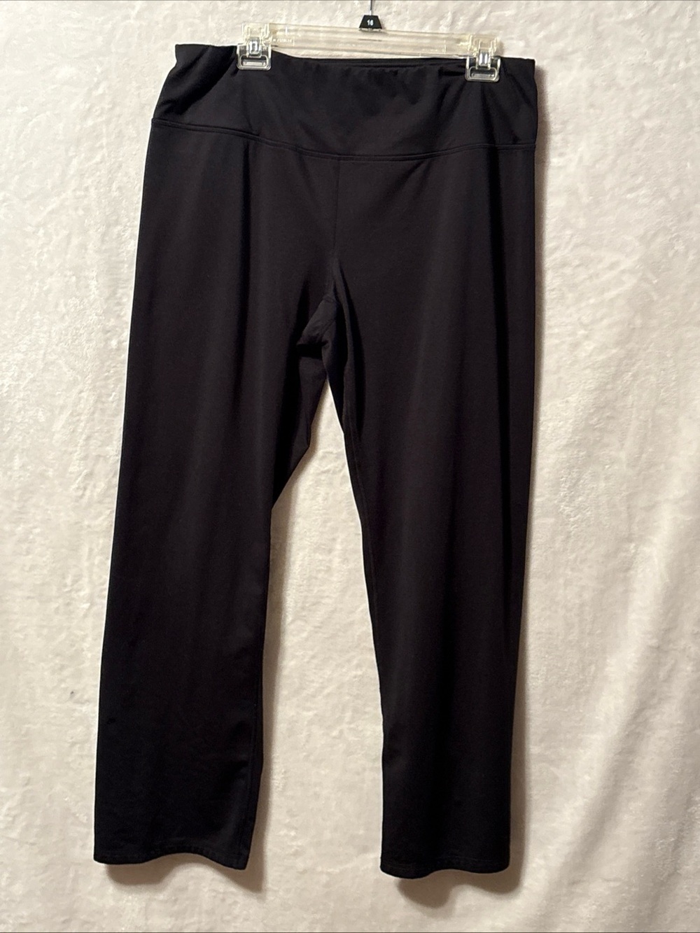 RBX Black Wide-Leg Stretch Track Pants